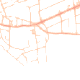 Daytime road noise heatmap for BN25 1BA