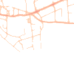 Daytime road noise heatmap for BN25 1BD
