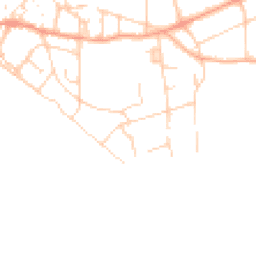 Daytime road noise heatmap for BN25 1BJ