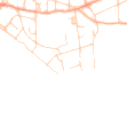 Daytime road noise heatmap for BN25 1BN