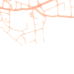 Daytime road noise heatmap for BN25 1BQ