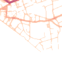 Daytime road noise heatmap for BN25 1BU