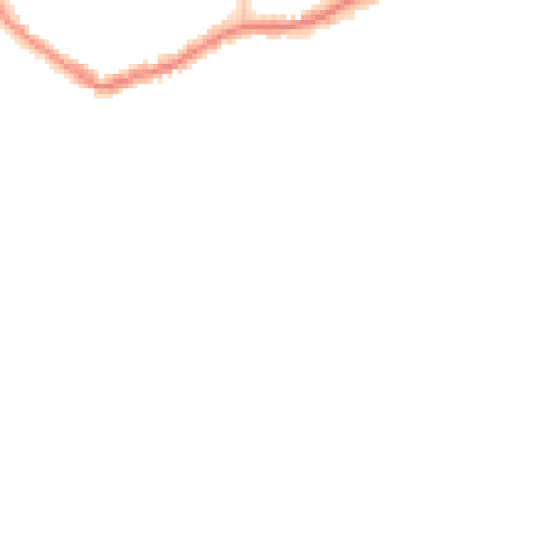 Night-time road noise heatmap for BN25 1BY