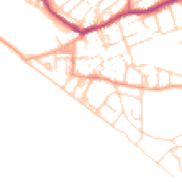 Daytime road noise heatmap for BN25 1BZ