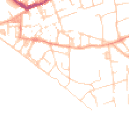 Daytime road noise heatmap for BN25 1DF