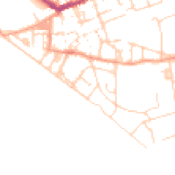 Daytime road noise heatmap for BN25 1DG