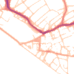 Daytime road noise heatmap for BN25 1DJ