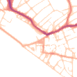 Daytime road noise heatmap for BN25 1DN