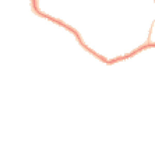 Night-time road noise heatmap for BN25 1DU