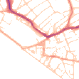 Daytime road noise heatmap for BN25 1DW