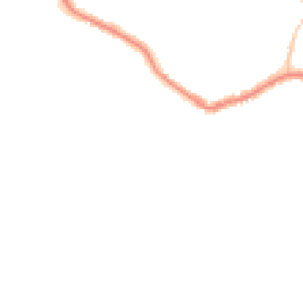 Night-time road noise heatmap for BN25 1DY