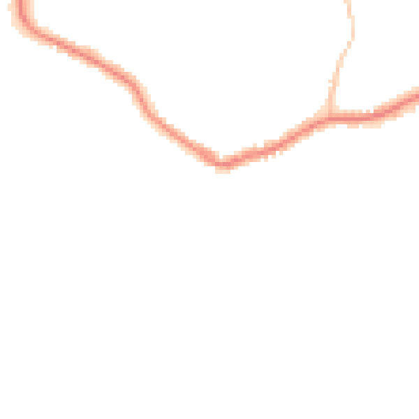 Night-time road noise heatmap for BN25 1EN