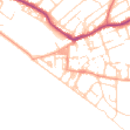 Daytime road noise heatmap for BN25 1ES