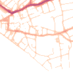 Daytime road noise heatmap for BN25 1FE