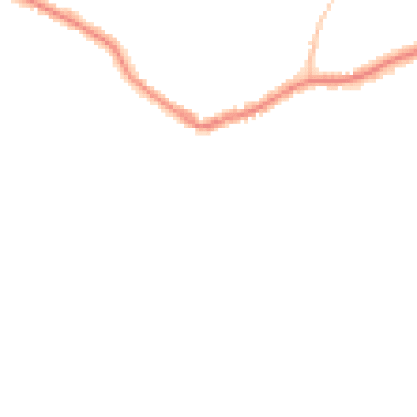 Night-time road noise heatmap for BN25 1HE