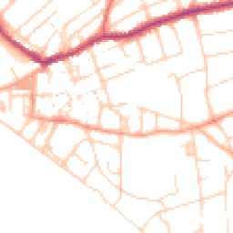 Daytime road noise heatmap for BN25 1QE