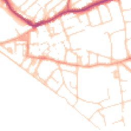 Daytime road noise heatmap for BN25 1QJ