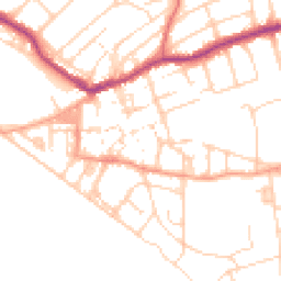 Daytime road noise heatmap for BN25 1QL