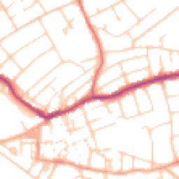 Daytime road noise heatmap for BN25 1RJ