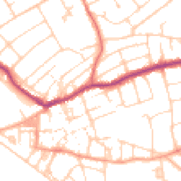 Daytime road noise heatmap for BN25 1RR