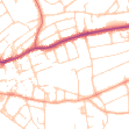 Daytime road noise heatmap for BN25 1SW