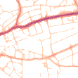 Daytime road noise heatmap for BN25 1TL