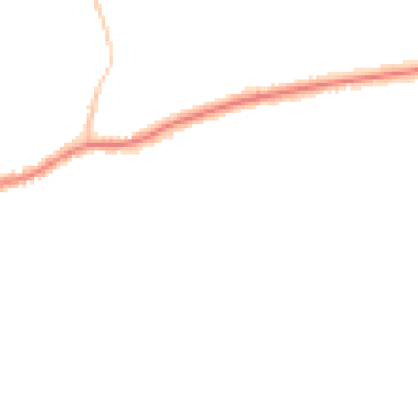Night-time road noise heatmap for BN25 1TL
