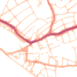 Daytime road noise heatmap for BN25 1UJ