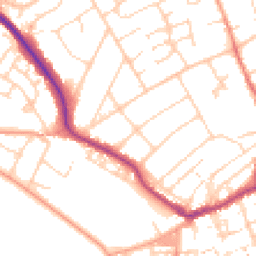 Daytime road noise heatmap for BN25 2BW