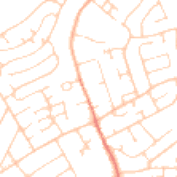 Daytime road noise heatmap for BN25 2HJ