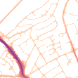 Daytime road noise heatmap for BN25 2JY