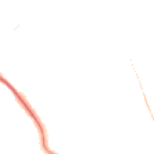 Night-time road noise heatmap for BN25 2JY