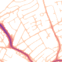 Daytime road noise heatmap for BN25 2LG