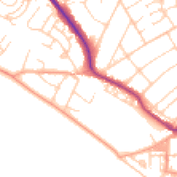 Daytime road noise heatmap for BN25 2PH