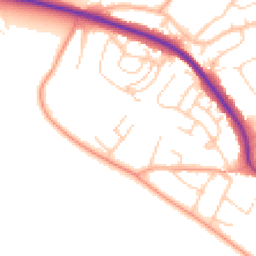 Daytime road noise heatmap for BN25 2QL