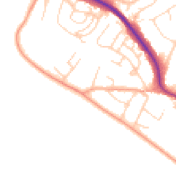 Daytime road noise heatmap for BN25 2QQ