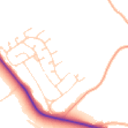 Daytime road noise heatmap for BN25 2SY