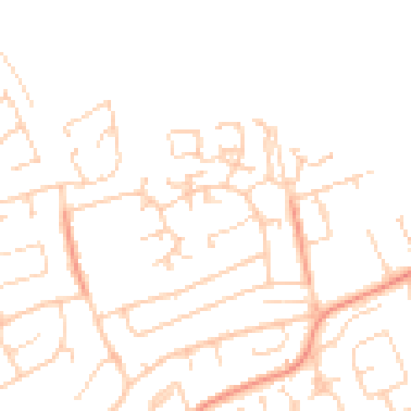 Daytime road noise heatmap for BN25 3BG