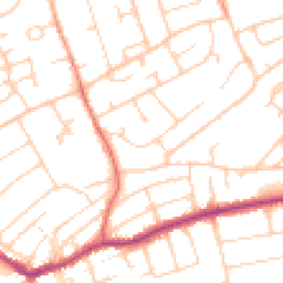 Daytime road noise heatmap for BN25 3EH
