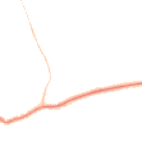 Night-time road noise heatmap for BN25 3ET