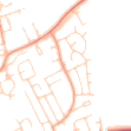 Daytime road noise heatmap for BN25 3JY