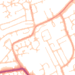 Daytime road noise heatmap for BN25 3QJ