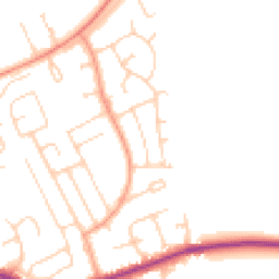 Daytime road noise heatmap for BN25 3UE