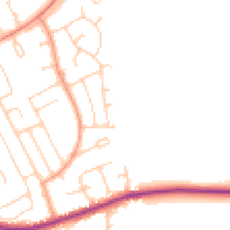 Daytime road noise heatmap for BN25 3US