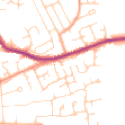 Daytime road noise heatmap for BN25 4DF