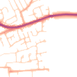Daytime road noise heatmap for BN25 4DR