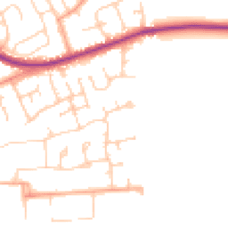 Daytime road noise heatmap for BN25 4DS