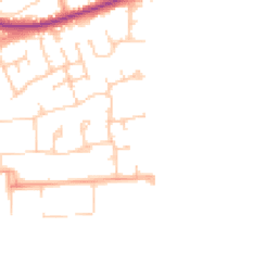 Daytime road noise heatmap for BN25 4DW