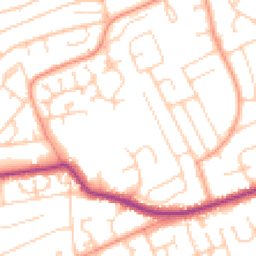 Daytime road noise heatmap for BN25 4EX