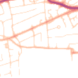 Daytime road noise heatmap for BN25 4HR